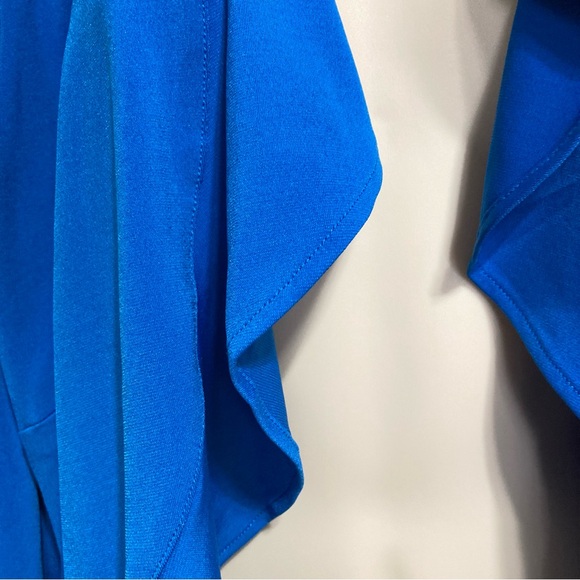 BOB MACKIE Wearable Art Cardigan Womens Large Navy Blue White Preppy Coastal 1X - Picture 7 of 12